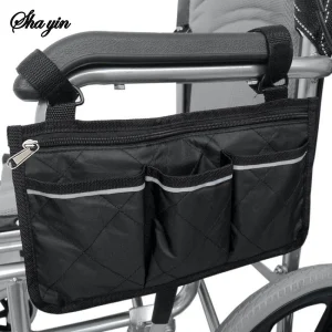 Pochette Organizer pour Fauteuil Roulant Sha Yin avec Poches Multiples Écologique Design Moderne Confortable Économique