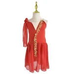Jupe de danse contemporaine lyrique pour filles tulle mousseline costumes de ballet gymnastique patinage robes fantaisie