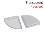 Protecteur de coin de table et de bureau en silicone souple pour bébé lot de 4 pièces  transparent