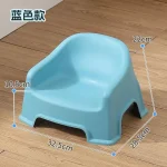 Chaise haute bébé pliable siège d&rsquo;alimentation réglable chaise de salle à manger multifonctionnelle pour enfants reposepieds inclinable bleu clair