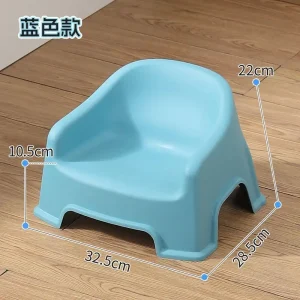 Chaise haute bébé pliable siège d&rsquo;alimentation réglable chaise de salle à manger multifonctionnelle pour enfants reposepieds inclinable bleu clair