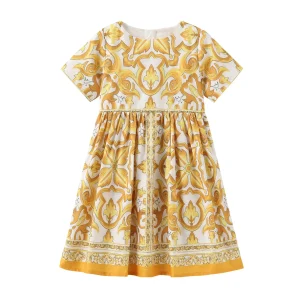 Robe d&rsquo;été princesse sans manches pour enfants costume de princesse avec bretelles vêtement décontracté pour bébés filles 46 ans matière douce et légère
