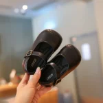 Bébé Chaussures en Cuir Doux pour Fille Automne Semelle AntiDérapante Multicolore Élégantes NouveauNé à 1 Ans Premiers Marcheurs