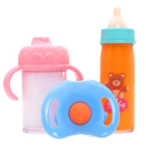 Ensemble Alimentation bébé avec Tasse Bouteille et Tétine Accessoires Pratiques pour bébé en Plastique Sécurité et Confort Design Coloré