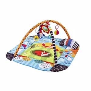 Tapis d’éveil bébé 112x98cm jouets suspendus tissu doux multicolore 012 mois tummy time stimulation sensorielle maternelle Tapis d’éveil bébé 112x98cm jouets suspendus tissu doux multicolore 012 mois tummy time stimulation sensorielle maternelle