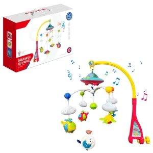 Mobile de berceau musical Dreamful projecteur éducatif télécommandé pour bébé 012 mois accessoire apaisant et stimulant pour la chambre