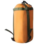 Sac de rangement camping sac de compression étanche sac de couchage d&rsquo;urgence portage sac de bivouac en plein air orange portable