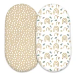 Matelas à langer double face design arcenciel confortable et lavable pour bébé chambre d&rsquo;enfant moderne usage quotidien et voyage