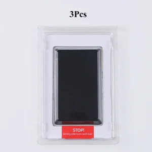 Set de cartes identité professionnelle moderne 3 pièces plastique durable design minimaliste édition personnalisable