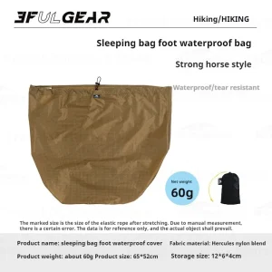 EFULGEAR Sac de Protection Pied Sac de Couchage Étanche Résistant Nylon Hercules Camping randonnée portabilité extérieur EFULGEAR Sac de Protection Pied Sac de Couchage Étanche Résistant Nylon Hercules Camping randonnée portabilité extérieur