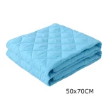 Couverture matelassée bébé 50x70cm bleu clair imperméable tapis de change literie bébé housse à langer 2025