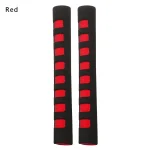 Housse de poignée de poussette en mousse EVA accessoire autoadhésif protection d&rsquo;accoudoir haute élasticité 2 pièces design sportif noir et rouge