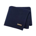 Couverture bébé nouveauné tricotée double usage douce et sécurisée 100×80 cm tapis de jeu en coton