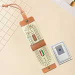 Ensemble jeu société Cribbage en bois plateau score cartes 6 chevilles jeux familial voyage nocturne design moderne élégant durabilité