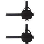 Poche portebandeau portable pour transport d&rsquo;objets personnels Nylon durable Design minimaliste Fixation ajustable Noir Accessoire pratique pour randonnée ou quotidien