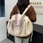 Sac à couches de voyage multifonctionnel sac à dos pour bébé pochette de rangement sac à bandoulière en Polyester à la mode  Beige haute qualité