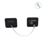 Serrure de réfrigérateur sûre pour bébé serrure à code clé ABS noir matériau sécurisé pour portes cabinets et armoires