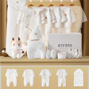 CYFANG Pack hiver 18 pièces pour nouveauné 03 mois vêtements bébé garçon fille 100% doux accessoires inclus style moderne sans boîte CYFANG Pack hiver 18 pièces pour nouveauné 03 mois vêtements bébé garçon fille 100% doux accessoires inclus style moderne sans boîte