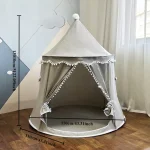 Tente Portable pliante pour enfants espace jeu intérieur extérieur camping conception simple durable en tissu doux moderne sécuritaire