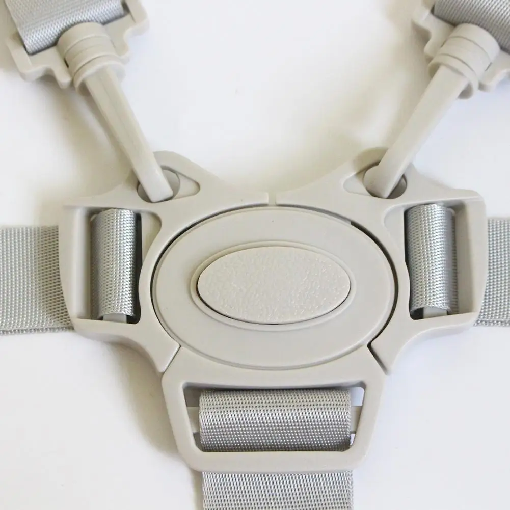 Ceinture de sécurité pour enfant harnais 5 points siège auto poussette design croix ajustable polyester moderne sécurisé 06 ans