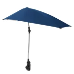 Parapluie réglable pour chaise de plage multifonctionnel à pince pour poussette fauteuil roulant protection solaire ajustable design moderne