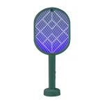 Lampe antiinsectes extérieur intérieur protection bébé jardin balcon design moderne matière plastique couleur verte et bleue éclairage violette usage nocturne idéal camping et soirées