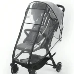 Housse de pluie transparente pour poussette imperméable et antipoussière ouverte pour imperméables de bébé