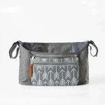 Organisateur sac poussette nouveauné sac rangement maman portebouteille accessoire bébé design moderne polyester doux amovible minimaliste