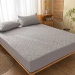Housse matelas matelassée imperméable coton fibre antibactérienne TPU lit bébéantiacariensantitirageperméable à l&rsquo;airsécuritéconfortsantéstandard classe A