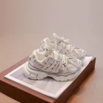 Chaussures de basket pour enfants design moderne style casual confort respirant beige blanc enfants 46 ans