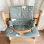 Coussin de chaise haute lavable support de chaise haute accessoires d&rsquo;alimentation bébé coussin de remplacement pour Stokke compatible universel matériau doux respirant antiglisse garder au chaud usage quotidien facile à nettoyer durée longue