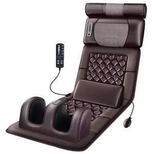 Fauteuil massant électrique massage全身 coussin chauffant vibrant soulagement des tensions musculaires relaxation du corps stress design moderne style élégant matériaux de qualité usage domestique confort optimal