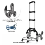 Chariot pliant escalier roues portable aluminium léger intérieur extérieur voyage pliable sécurisé