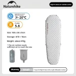Naturehike UltraLight Camping Mat High RValue 5.8 Portable Compact 4 Seasons Lightweight Durable Insulated Easy Storage Perfect for Hiking Backpacking and Outdoor Adventures