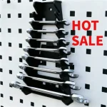 Organisateur mural clés à molette support rangement outils workshop garage design moderne plastique noir maintenance facile