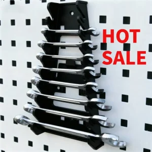 Organisateur mural clés à molette support rangement outils workshop garage design moderne plastique noir maintenance facile