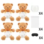 Ensembleours peluchecouches bébé cadeau révélation naissance 4 sets