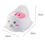 Pot de toilette éducatif pour enfants en plastique durable avec design amical animal enfant garçon fille toilette apprentissage propreté potty training