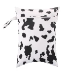 Sacs à langer réutilisables étanches design vache natation sport double poches lavable 30x40cm  Style C