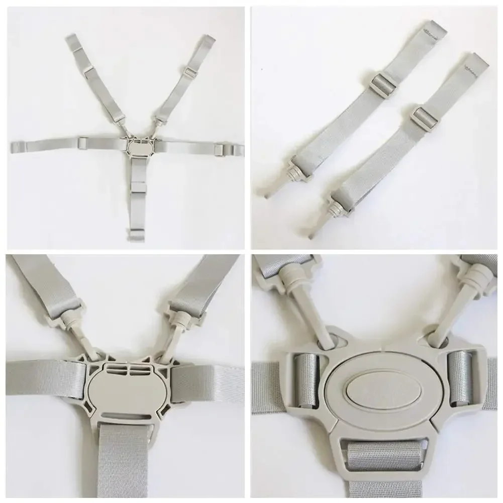 Ceinture de sécurité 5 points universelle pour bébé harnais chaise haute poussette landau buggy enfant salle à manger accessoire sécurité confort
