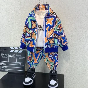 Ensemble vêtements décontractés bébé garçon 46 ans mode printempsautomne 2024 veste pantalon 2 pièces confortable qualité supérieure sécurité Ensemble vêtements décontractés bébé garçon 46 ans mode printempsautomne 2024 veste pantalon 2 pièces confortable qualité supérieure sécurité