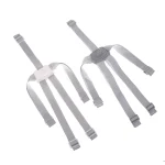 Harnais de sécurité 5 points universel pour poussette landau et siège auto bébé adjustable en fibre synthétique gris foncé et clair design moderne confortable et sécuritaire Easy Poussette