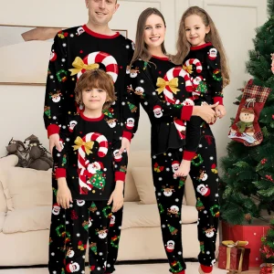 Pyjamas Noël famille parentenfant mèrefille pèrefils costume coton confort sécurité style fête Pyjamas Noël famille parentenfant mèrefille pèrefils costume coton confort sécurité style fête