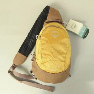 Sac à dos camping Osprey 6L léger nylon jaune randonnée voyage sport accessoires plein air confort port portage