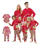 Ensemble familial mignon imprimé de noël, vêtements de maison, ensemble familial haut à manches longues et pantalon – A