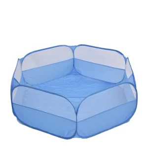 Parc d&rsquo;animalerie portable pour chat lapin hamster cochon d&rsquo;inde ferret jouets pour animaux couveuse popup tente étanche style moderne bleu clair