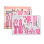 Kit soins bébé 10 pièces hygiène bienêtre thermometer ongles cheveux thermomètre brosse toilettage tondeuse dentition brosse dents essentiels portable cadeau naissance