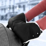 Gants chauds pour poussette bébé protègemains en polaire attachables idéaux pour promenades hivernales confort et sécurité