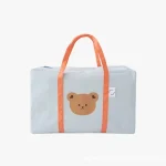 Sac maman à grand volume motif ours sac de voyage pour bébé portable et stylé