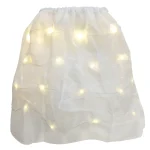 Jupe lumineuse LED pour enfants fêtes Halloween effets visuels lumière dorée tissu doux taille élastique occasion spéciale style moderne confortable